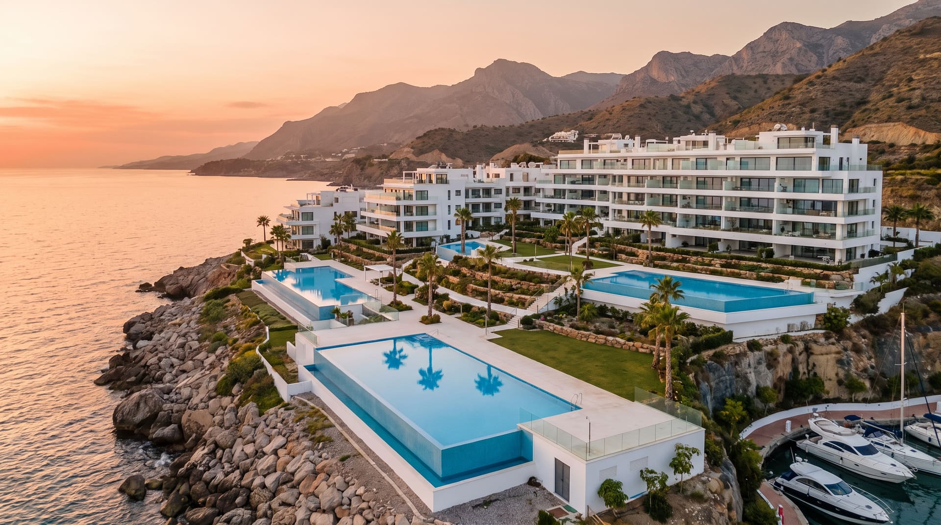 Promoción de obra nueva de lujo en la costa española